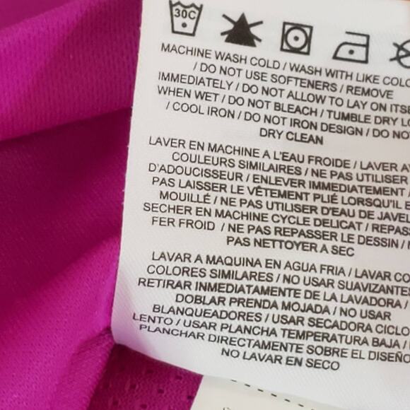 Nike Dri-Fit Racer Back Embroidered Logo Purple Top Medium - Picture 7 of 10